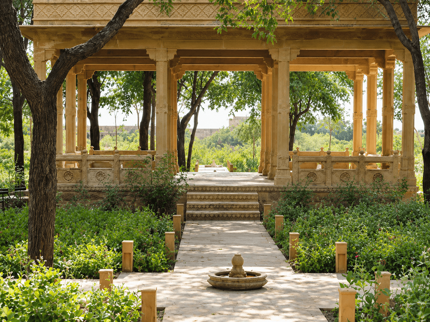 Yoga Garden at Suryagarh