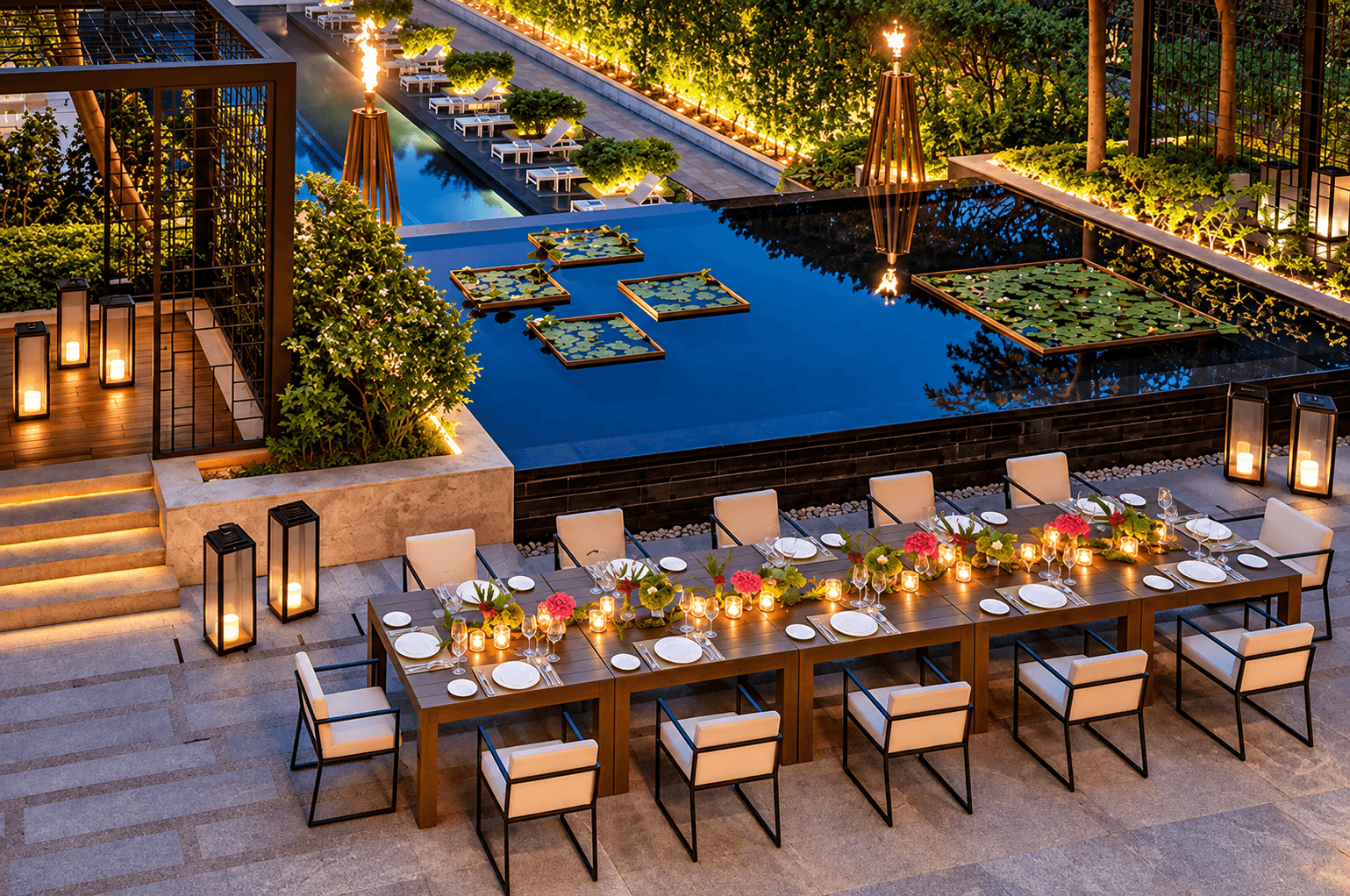 Terrace at Four Seasons Hotel Bengaluru at Embassy ONE