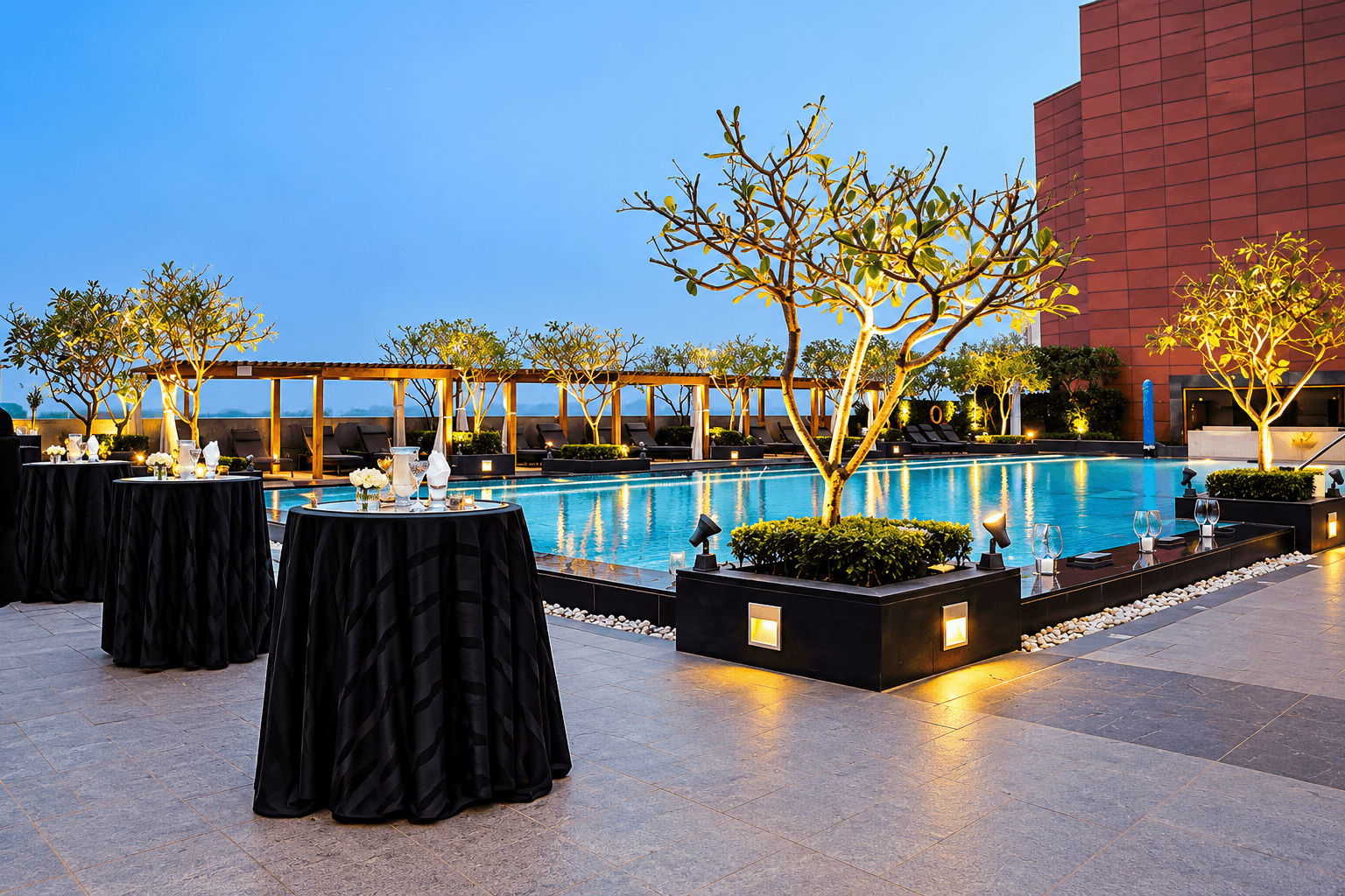 Pearl Ballroom Terrace at The Leela Ambience Gurugram Hotel & Residences