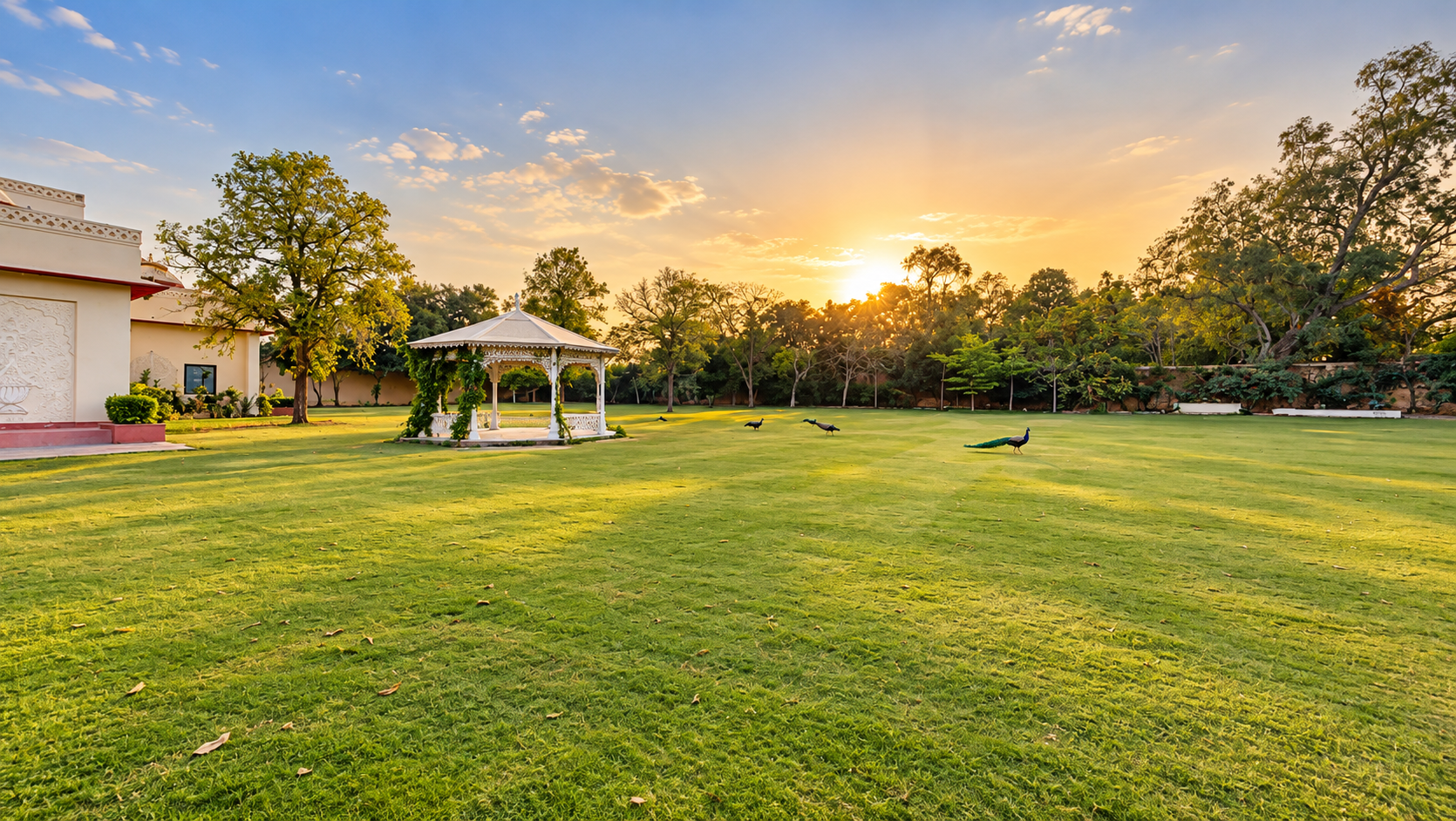 Panghat Lawn at Rambagh Palace