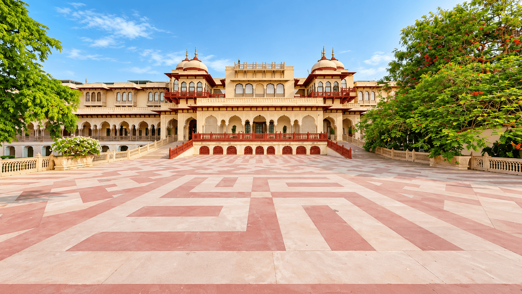 Mughal Terrace at Rambagh Palace