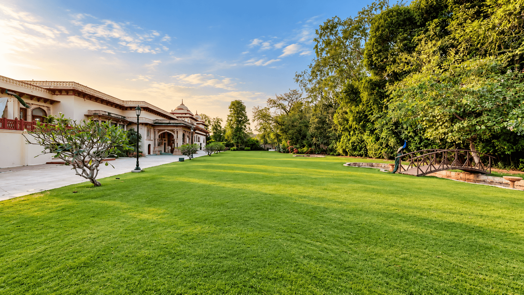 Oriental Garden at Rambagh Palace