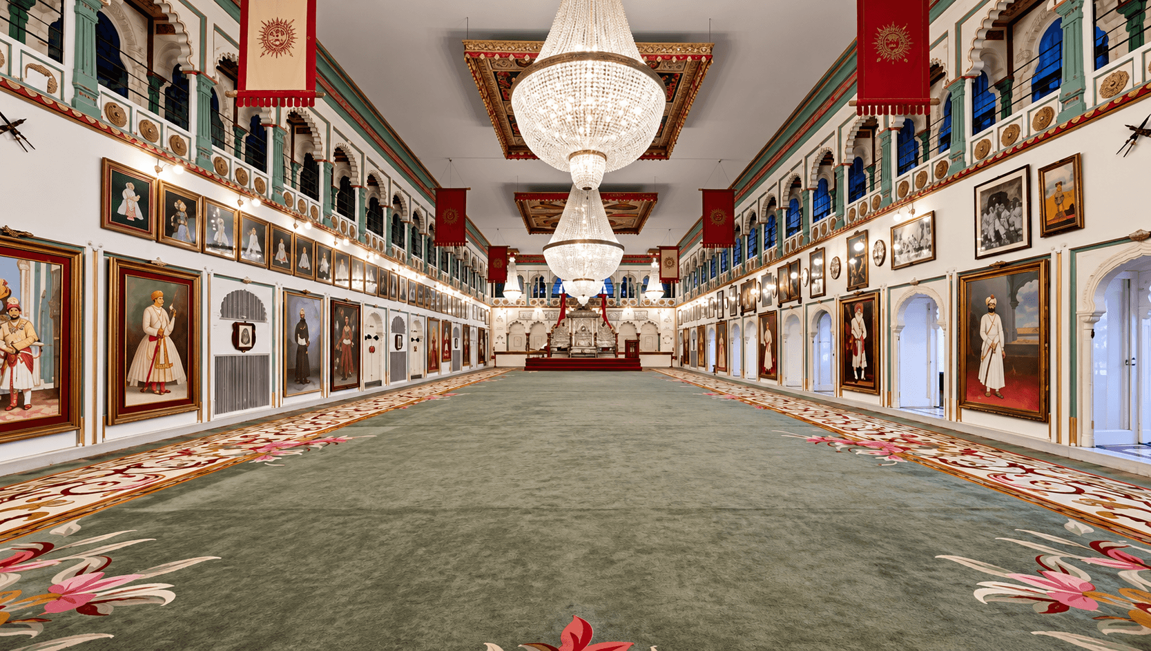 Durbar Hall Sabhagaar at Taj Fateh Prakash Palace