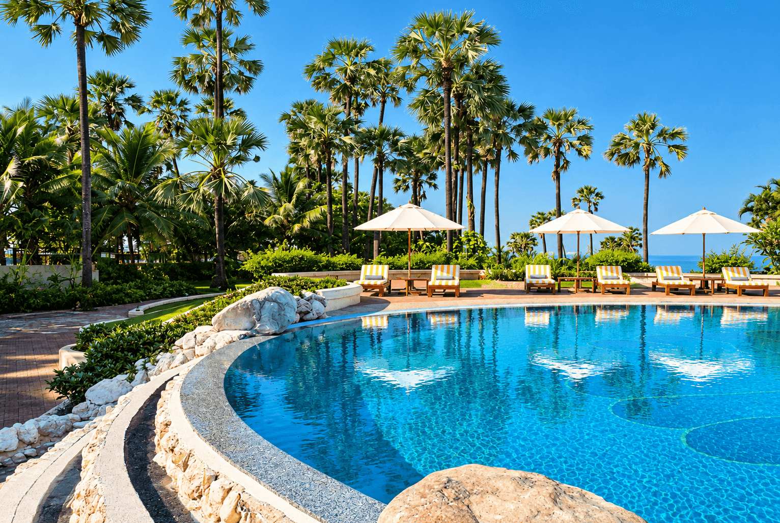 Poolside Lawns at Taj Lands End, Mumbai