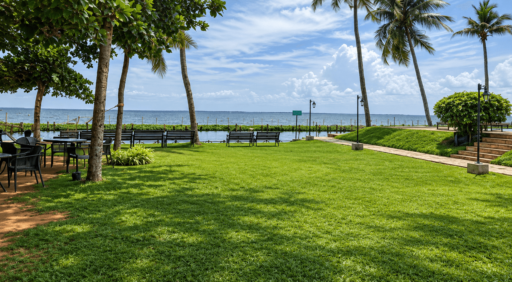Grand Lawn at Backwater Ripples Kumarakom
